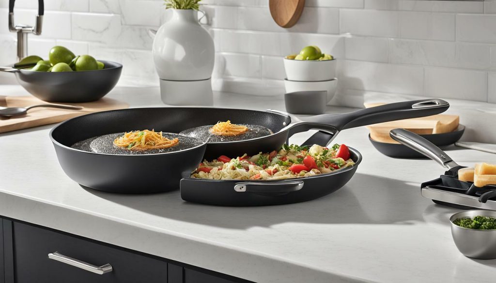 nonstick cookware and spatula